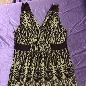 Dress Barn Floral Sleeveless A-Line Dress Size 12